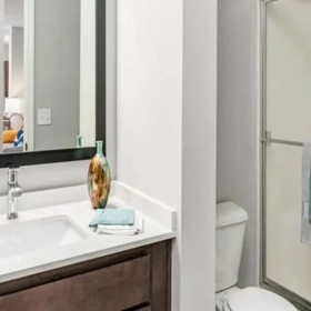 Bathroom with walk-in shower