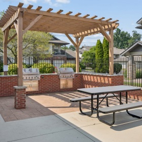 Two outdoor grills