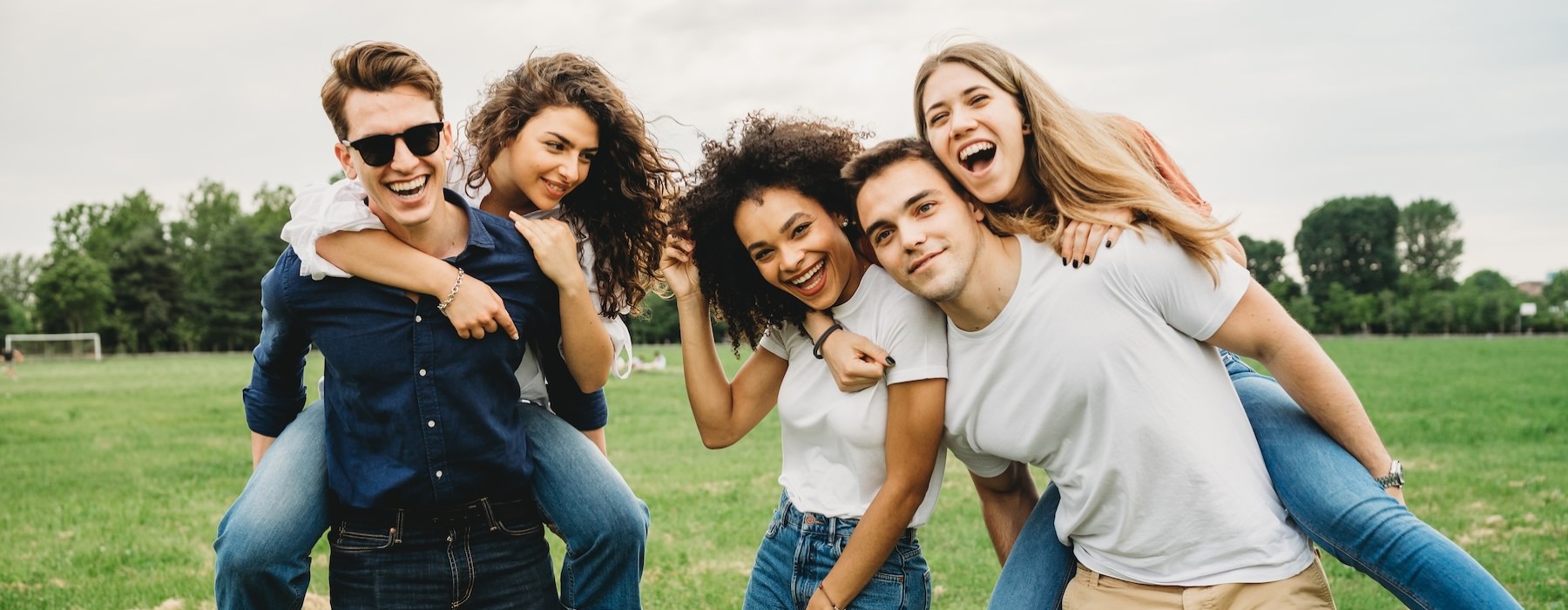 a group of people posing for a photo