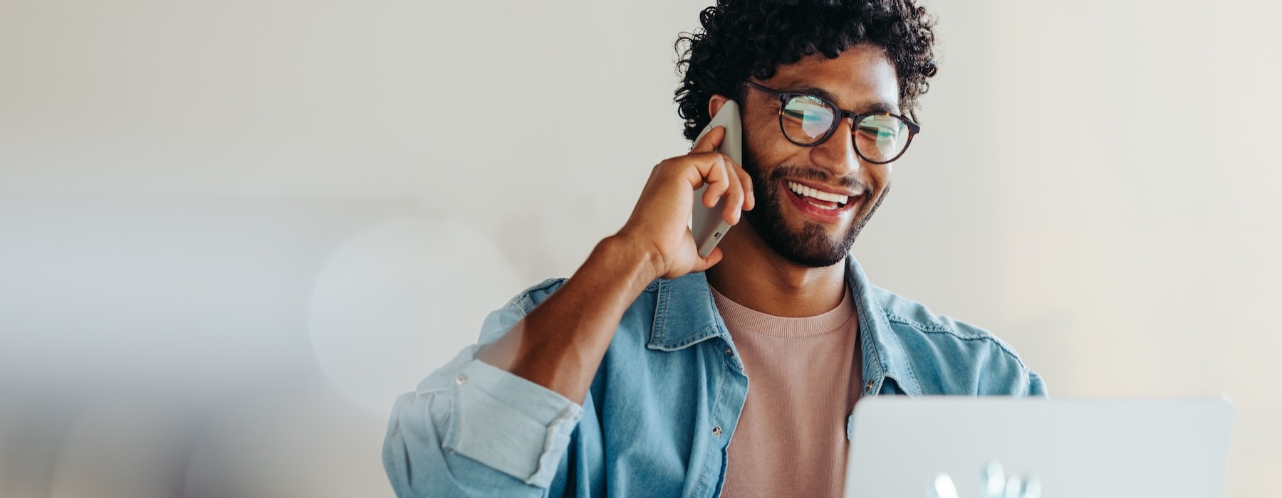 a person on a phone